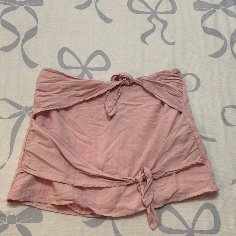 Pink Wrap Skirt